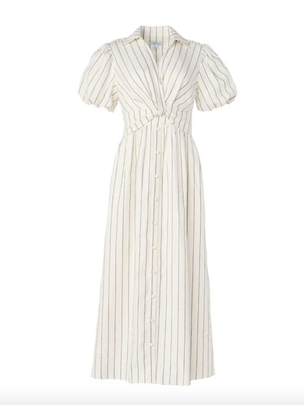 DEREK LAM 10 CROSBY Maya Striped Midi Dress